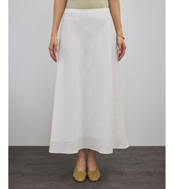 SALON adam et rope'「リネンバイヤススカート［GENTLE LINEN］」|スカート|