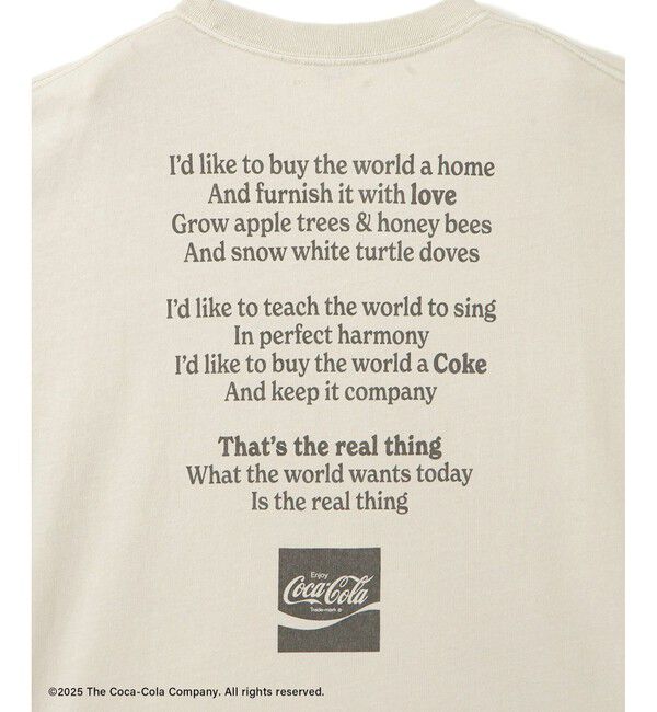 SALON adam et rope'「Coca-Cola ビンテージライクTシャツ」|Tシャツ・カットソー|