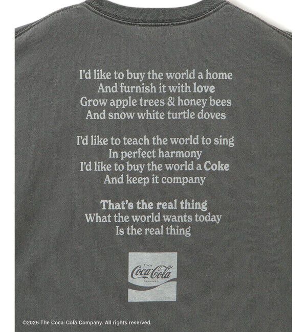 SALON adam et rope'「Coca-Cola ビンテージライクTシャツ」|Tシャツ・カットソー|