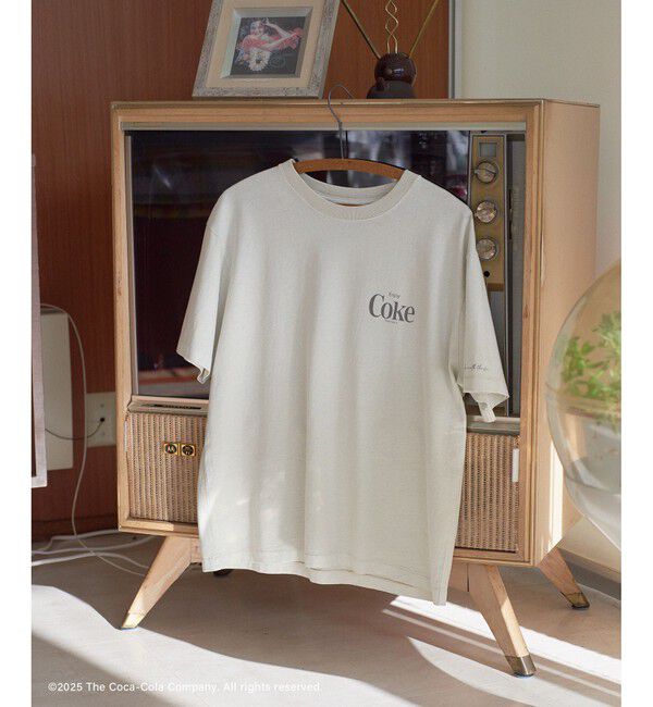 SALON adam et rope'「Coca-Cola ビンテージライクTシャツ」|Tシャツ・カットソー|ベージュ(27)