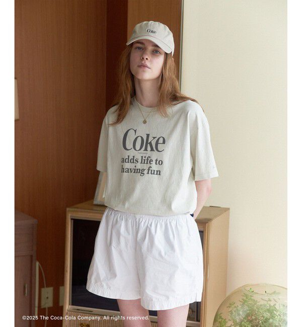SALON adam et rope'「Coca-Cola ビンテージライクTシャツ」|Tシャツ・カットソー|ベージュ系(28)