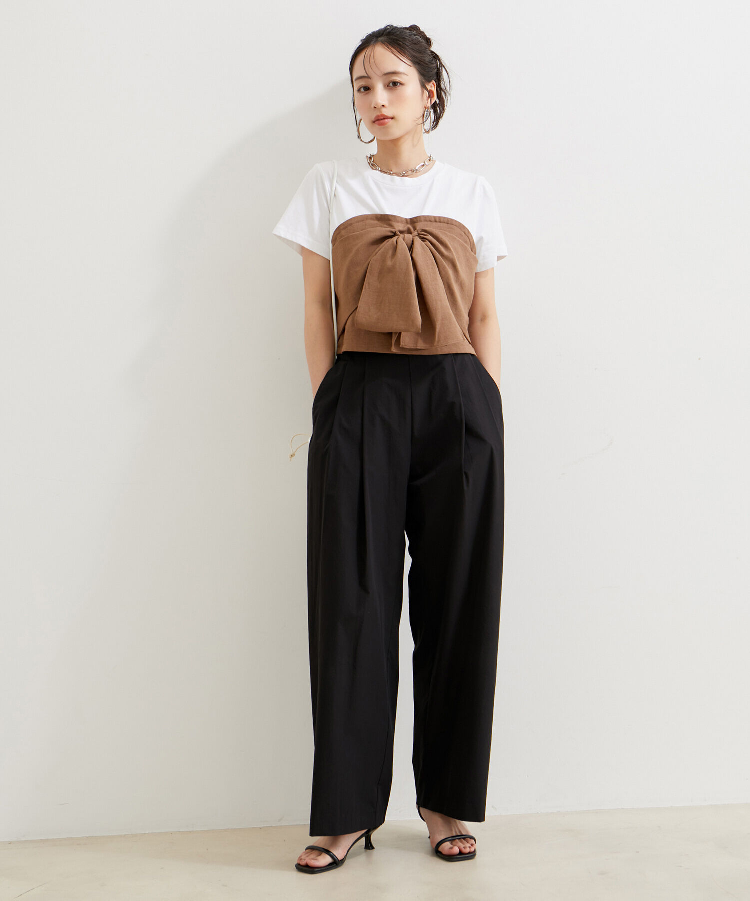 VIS「【洗える】タックギャザーパンツ」|その他|