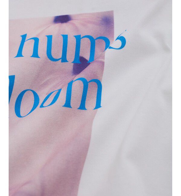 VIS「【接触冷感】フラワーフォト＆ロゴTシャツ」|Tシャツ・カットソー|