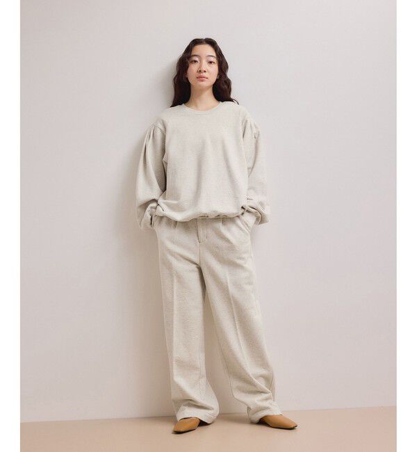 ADAM ET ROPE'「【WEB限定】スウェットワイドスラックス」|スラックス|