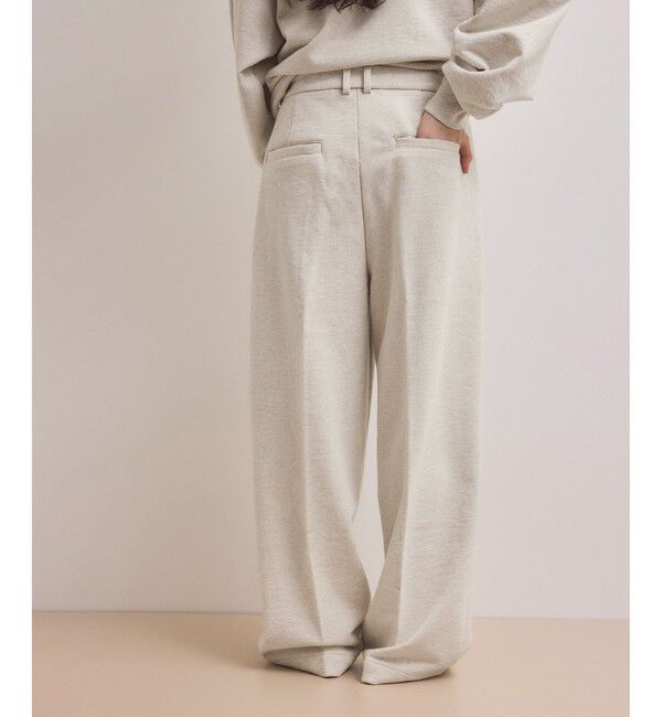 ADAM ET ROPE'「【WEB限定】スウェットワイドスラックス」|スラックス|