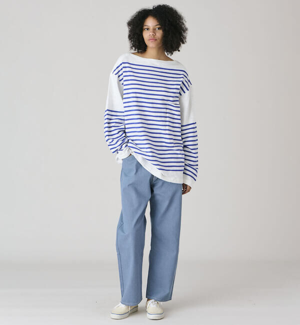 DANTON「DANTON | カラーデニム イージーパンツ WOMEN」|デニム|