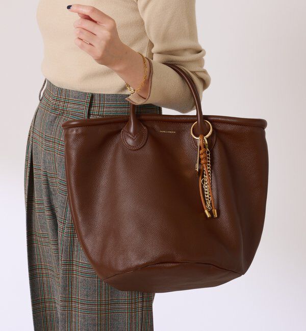  「《本革/ペットボトル並みの軽さ》【Seaudeux/セアウ】レザートートバッグ」|トートバッグ|