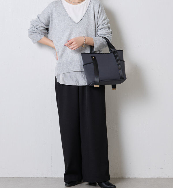  「《新色登場》【PAPILLONNER/パピヨネ】ミニウエットダブルポケットトート」|トートバッグ|