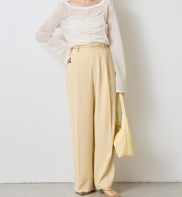  「ジャージワイドパンツ」|チノ|