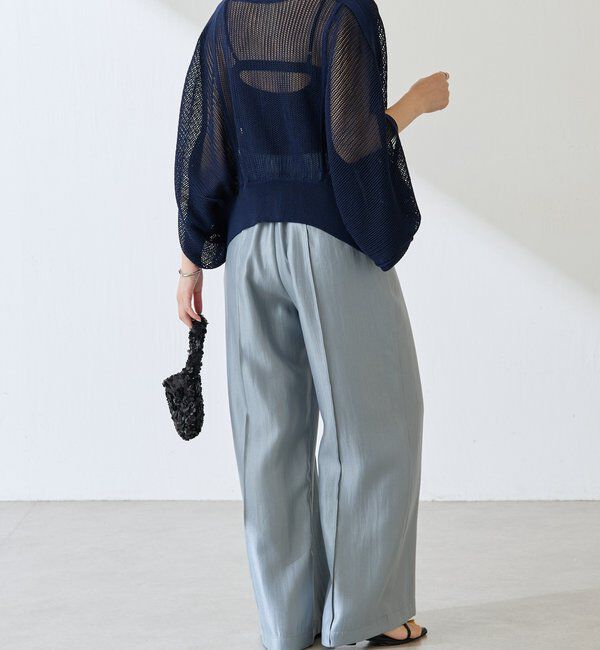  「サテンワイドパンツ」|チノ|