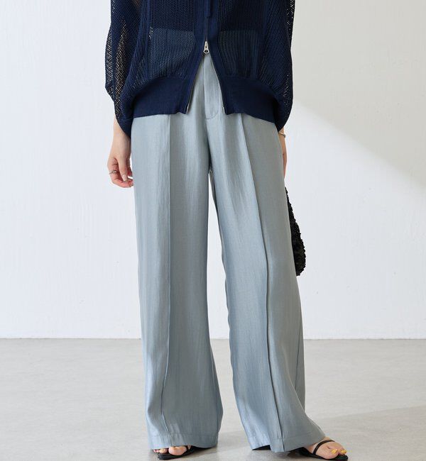  「サテンワイドパンツ」|チノ|