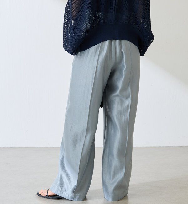  「サテンワイドパンツ」|チノ|