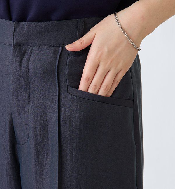  「サテンワイドパンツ」|チノ|