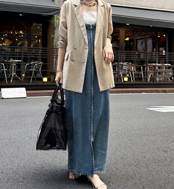  「【ウォッシャブル】シアーダブルジャケット」|テーラードジャケット|