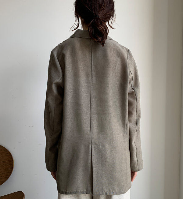  「【ウォッシャブル】シアーダブルジャケット」|テーラードジャケット|