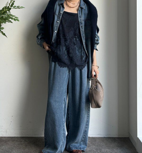  「【新色追加】スカラレースキャミ」|シャツ・ブラウス|