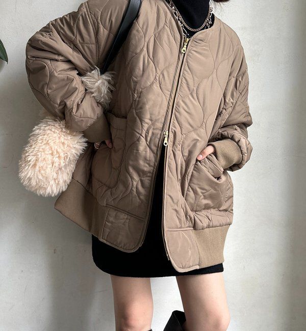  「キルティングMA1」|その他|ベージュ