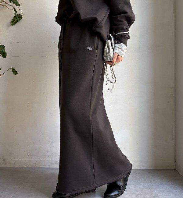  「裏起毛DD刺繍スカート」|スカート|