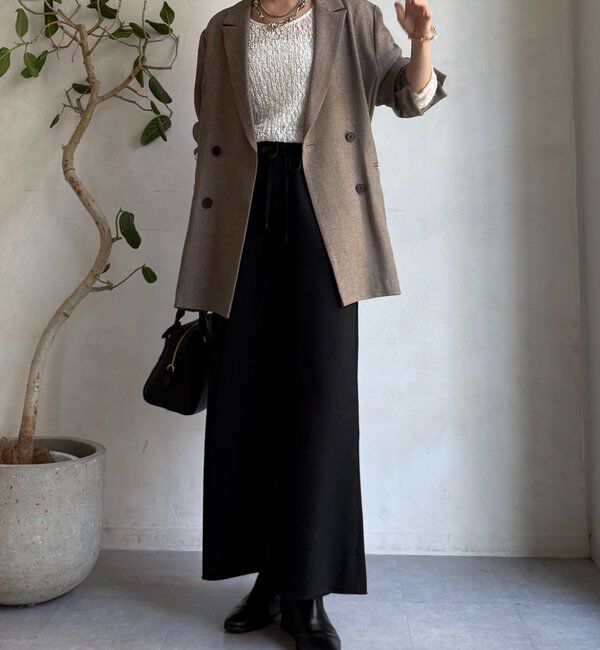  「裏起毛DD刺繍スカート」|スカート|