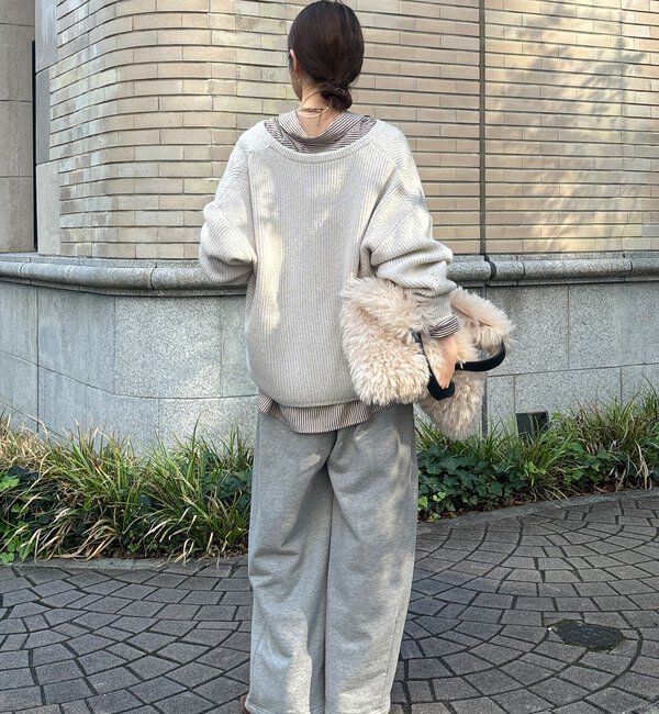  「ウール混スキッパープルオーバー」|ニット・セーター|