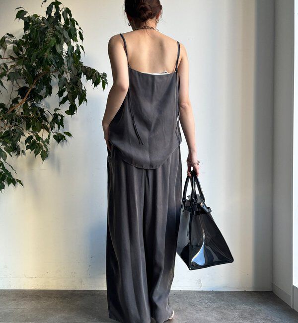  「【セットアップ対応】キュプラレーヨンタックパンツ」|チノ|