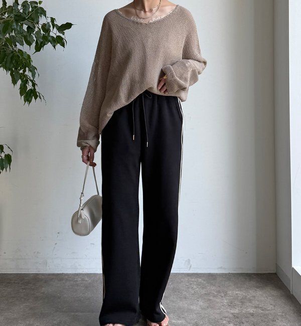  「【WEB限定】サイドライントラックパンツ」|チノ|