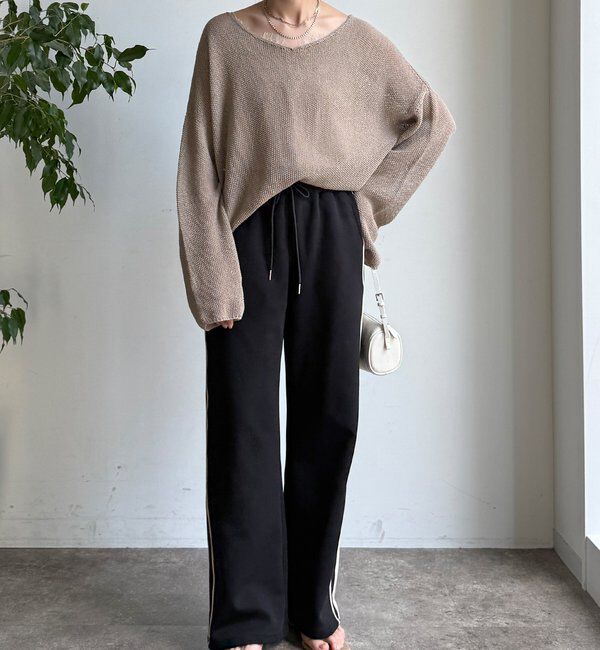  「【WEB限定】サイドライントラックパンツ」|チノ|