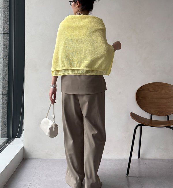  「ドライタッチワイドパンツ」|チノ|