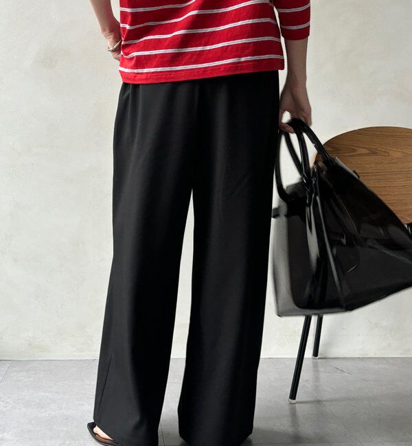  「ドライタッチワイドパンツ」|チノ|