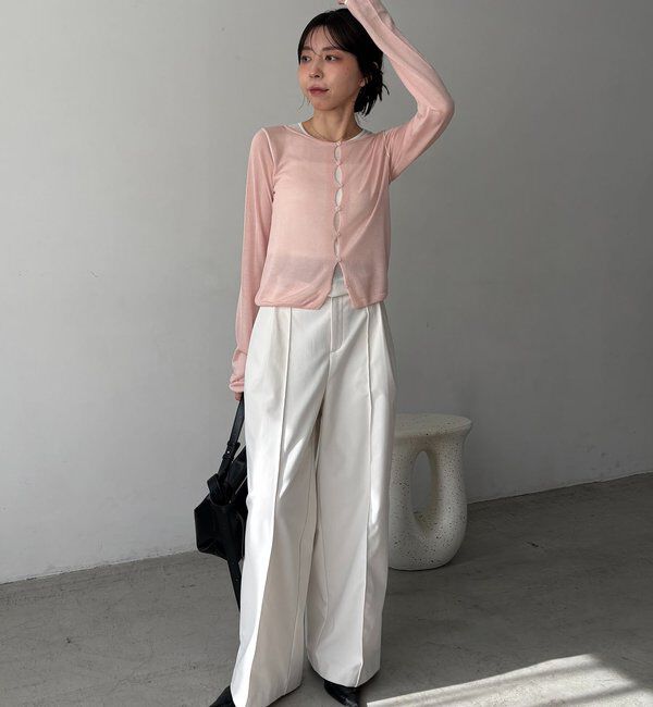  「タンクSETアームラインカーディガン」|カーディガン|