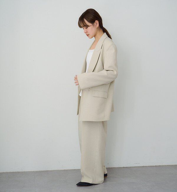  「【セットアップ対応】トロタックワイドパンツ」|チノ|