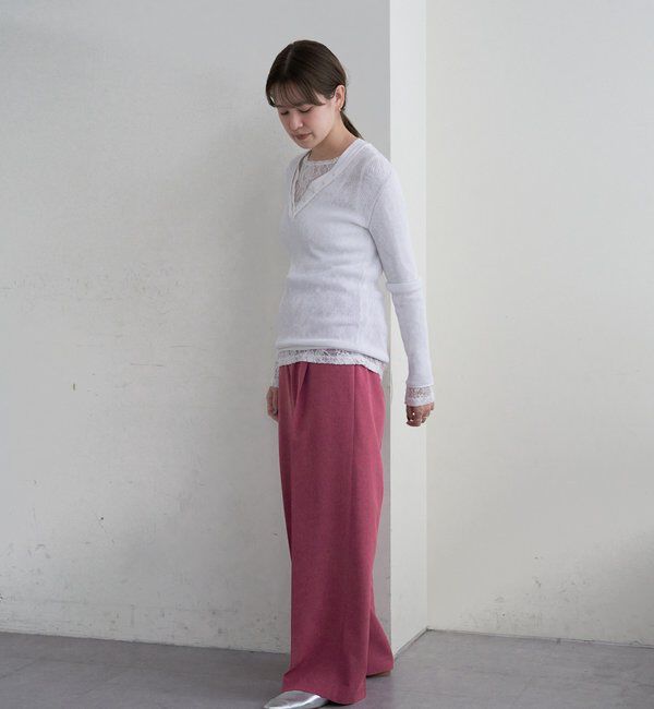  「【セットアップ対応】トロタックワイドパンツ」|チノ|