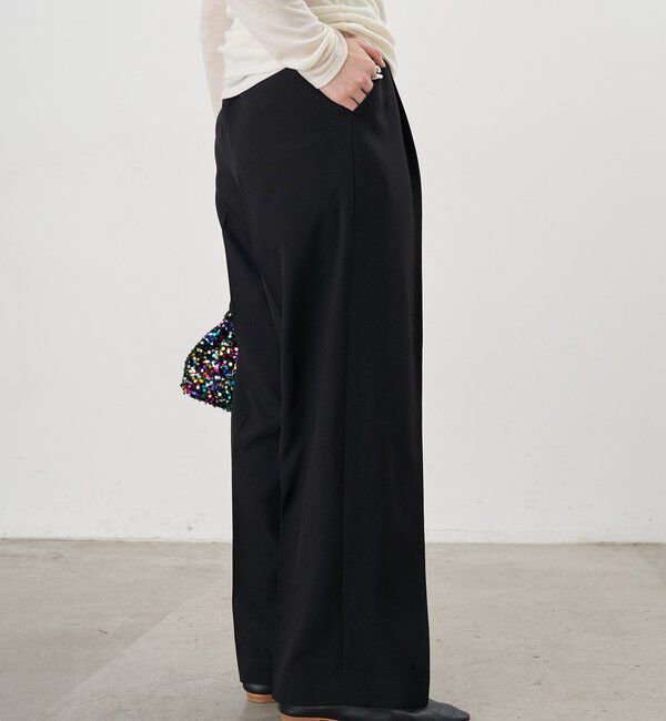  「【セットアップ対応】トロタックワイドパンツ」|チノ|