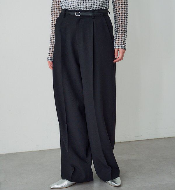  「【セットアップ対応】トロタックワイドパンツ」|チノ|