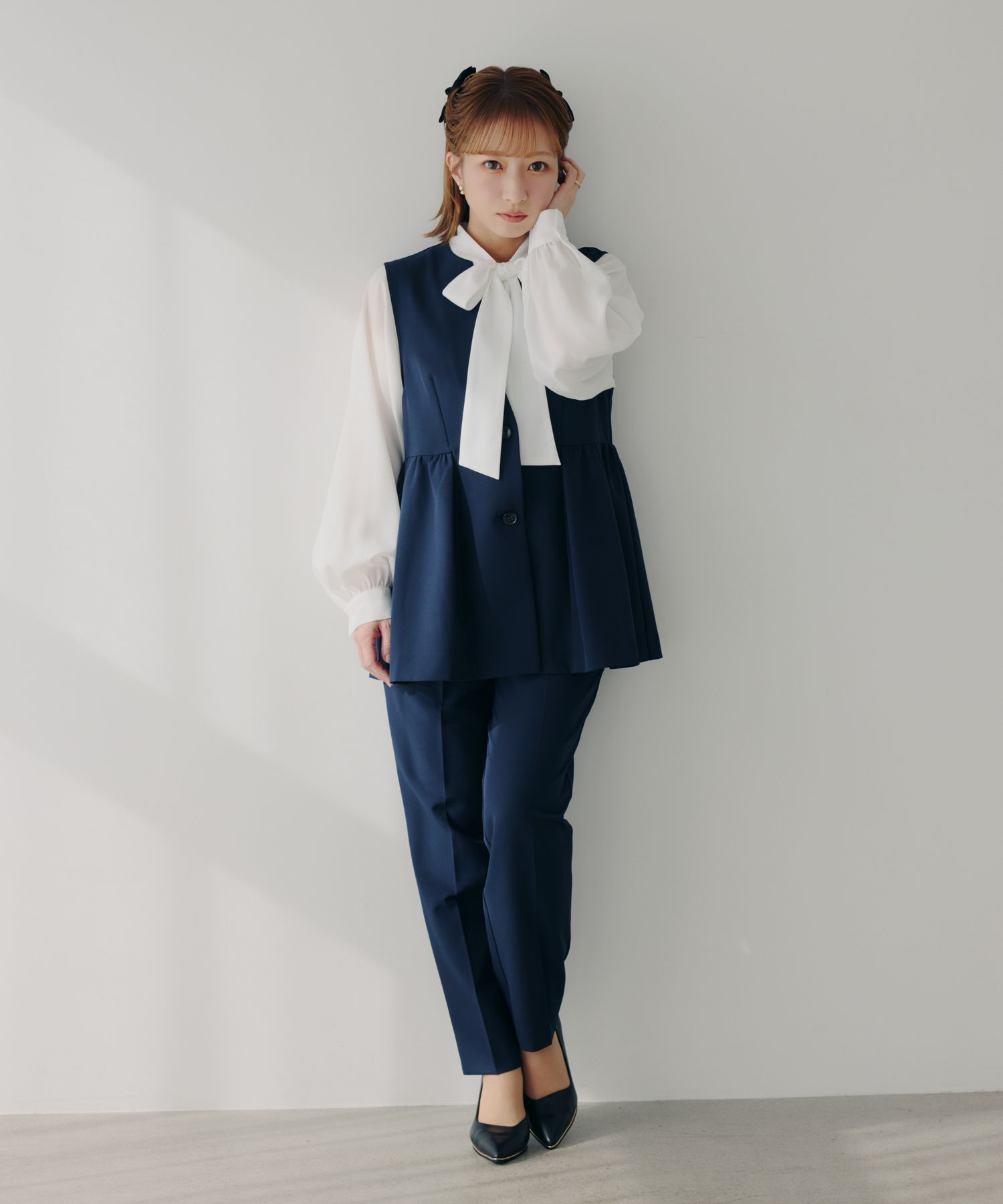  「【入卒／セレモニー】　ペプラムジレ」|ベスト・ジレ|