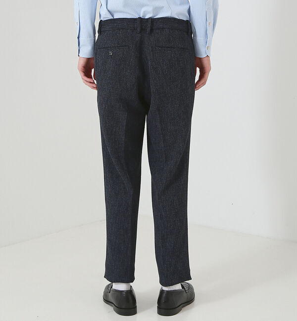 ABAHOUSE「【FLEX PANTS】サマー ミックス ツイードライク パンツ」|スラックス|