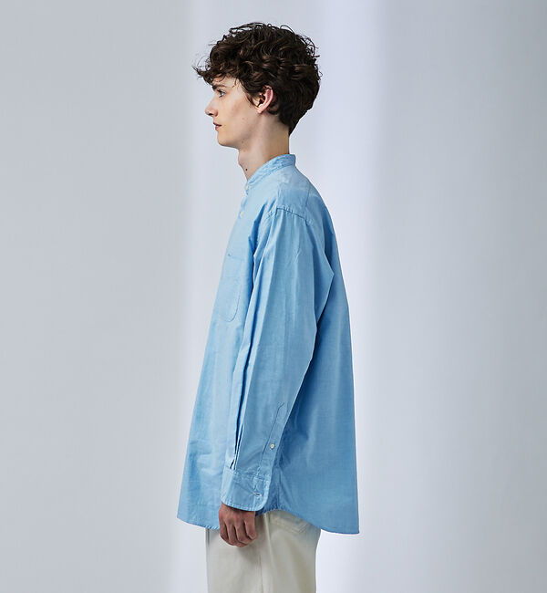 ABAHOUSE「【別注】Individualized shirts / オックス バンドカラーシ」|シャツ・ブラウス|