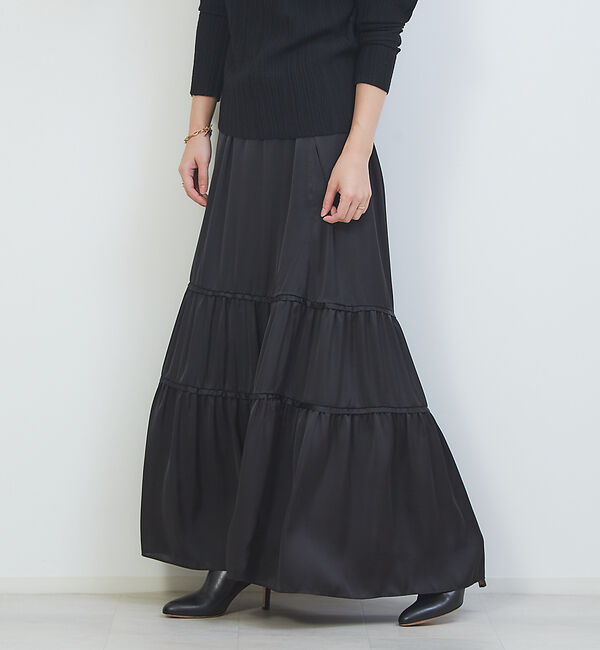 Rouge vif「切り替えギャザースカート」|スカート|