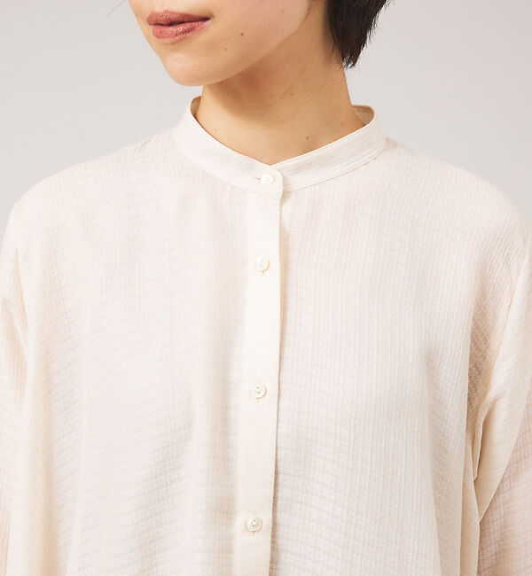 qualite「エアリージャガードブラウス」|シャツ・ブラウス|