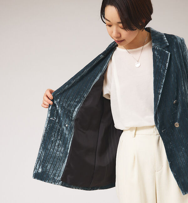 qualite「オパールストライプジャケット」|その他|