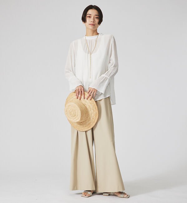 qualite「クレープブラウス」|シャツ・ブラウス|