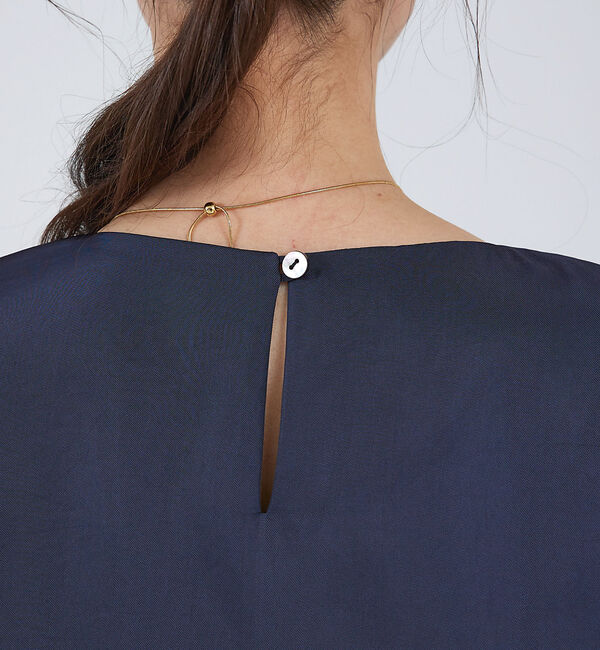 qualite「ブライトツイルティアードブラウス」|シャツ・ブラウス|