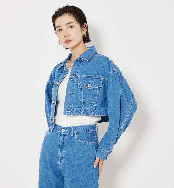 qualite「コットンリネンデニムショートジャケット」|その他|