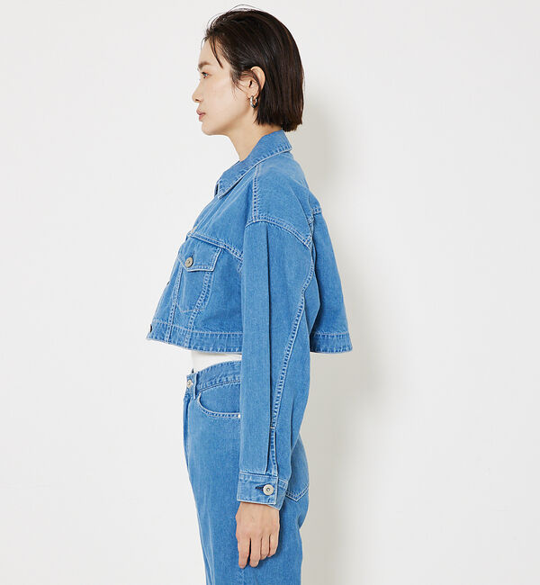 qualite「コットンリネンデニムショートジャケット」|その他|