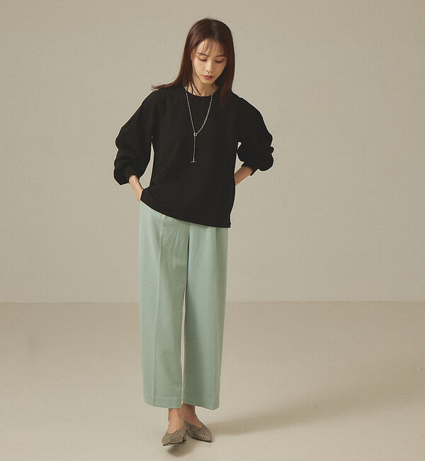 abahouse mavie「【前後着用可】カットジョーゼット2WAYプルオーバー」|Tシャツ・カットソー|