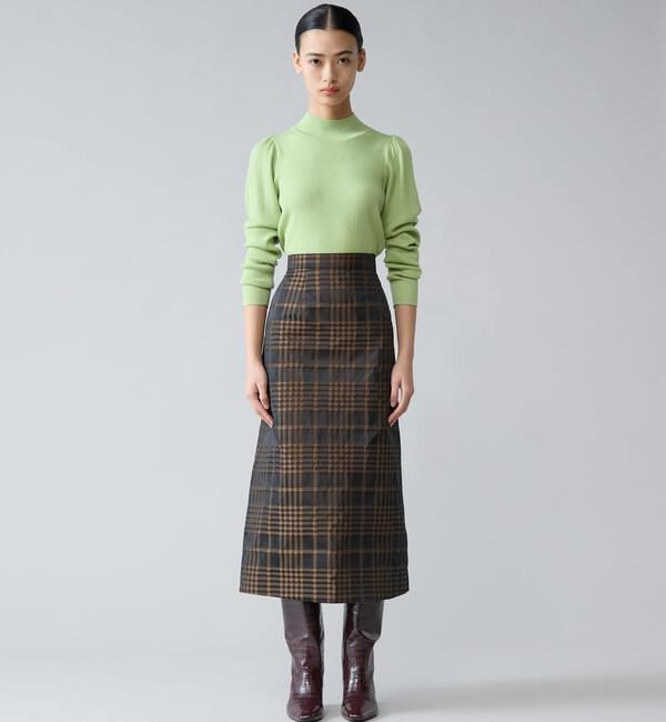 TIARA「メモリータフタチェックスカート」|スカート|