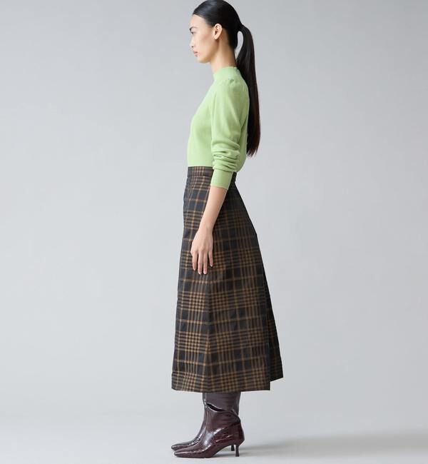 TIARA「メモリータフタチェックスカート」|スカート|