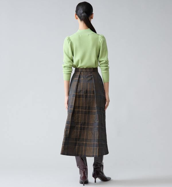 TIARA「メモリータフタチェックスカート」|スカート|