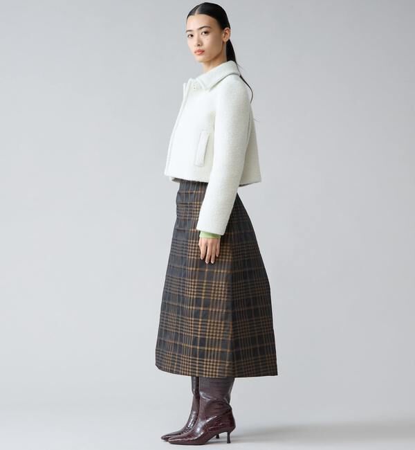 TIARA「メモリータフタチェックスカート」|スカート|