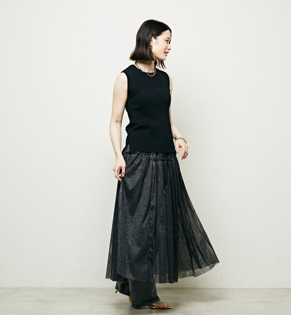Soffitto「2WAYラメチュールスカート」|スカート|